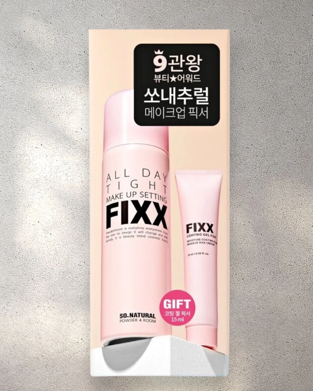 [ So Natural ] All Day Tight Make Up Setting Fixx - 75ml   Gel Fixer 15ml