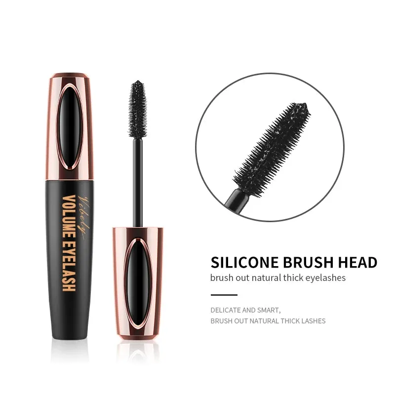 4D Curling Lengthens Black Thick Big Eye Bright Mascara