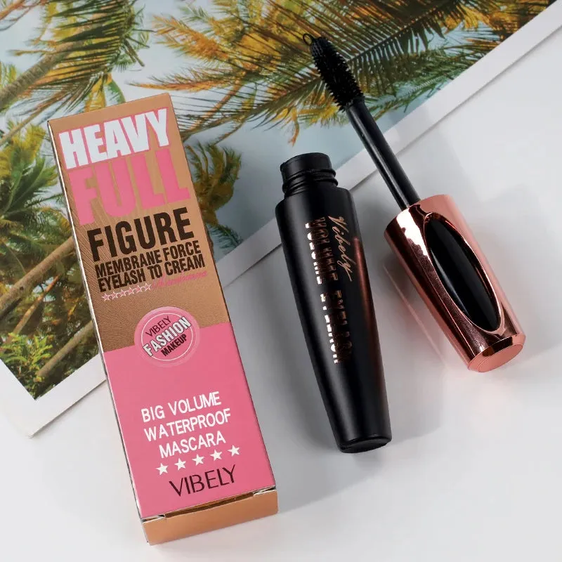 4D Curling Lengthens Black Thick Big Eye Bright Mascara