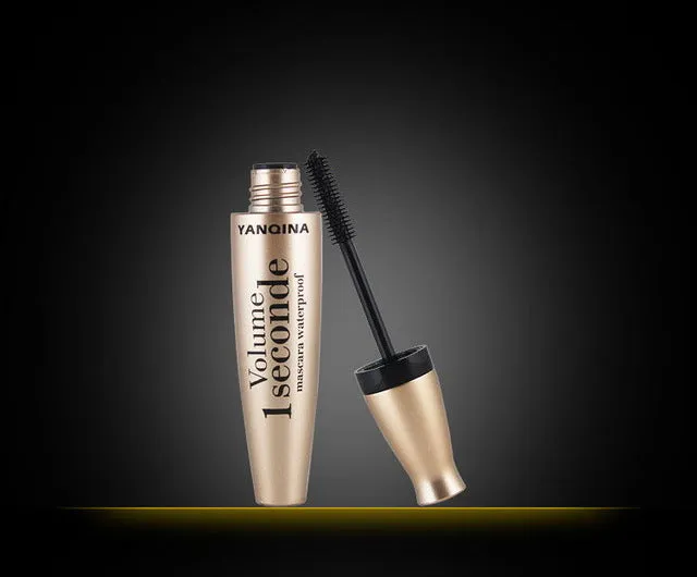4D Fiber Mascara Long Eyelash Silicone Brush Curving Lengthening Mascara Waterproof Longlasting Makeup Eye Cosmetic