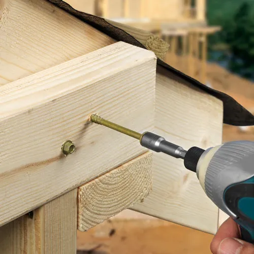 50 x Timber Hex Head Screws