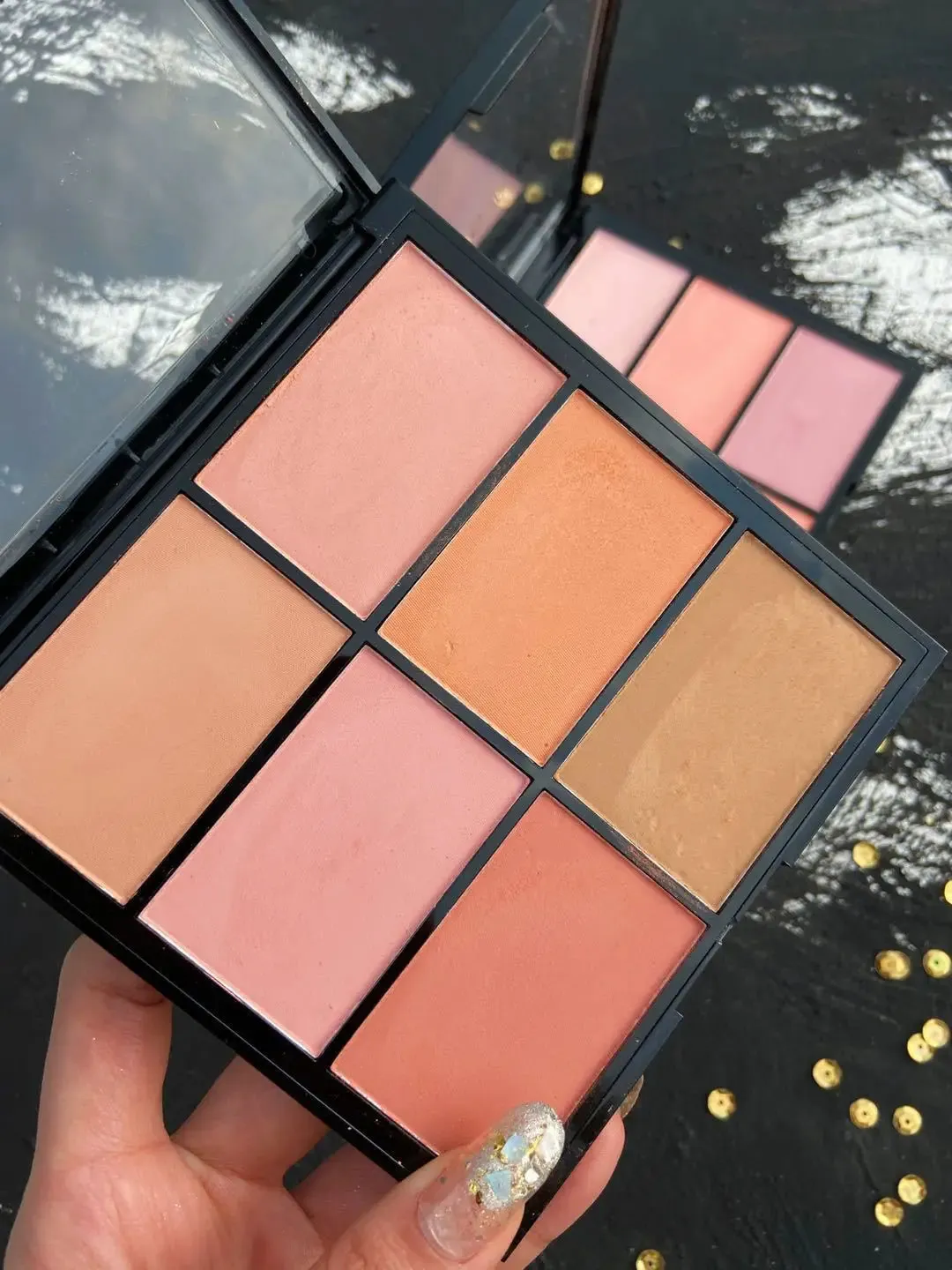 6-color Blush Palette 6-color Blush Palette Matte Natural Blush Long-lasting Color Rouge