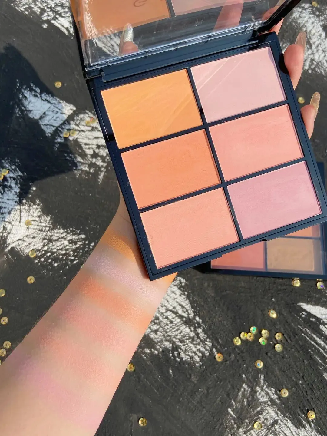 6-color Blush Palette 6-color Blush Palette Matte Natural Blush Long-lasting Color Rouge