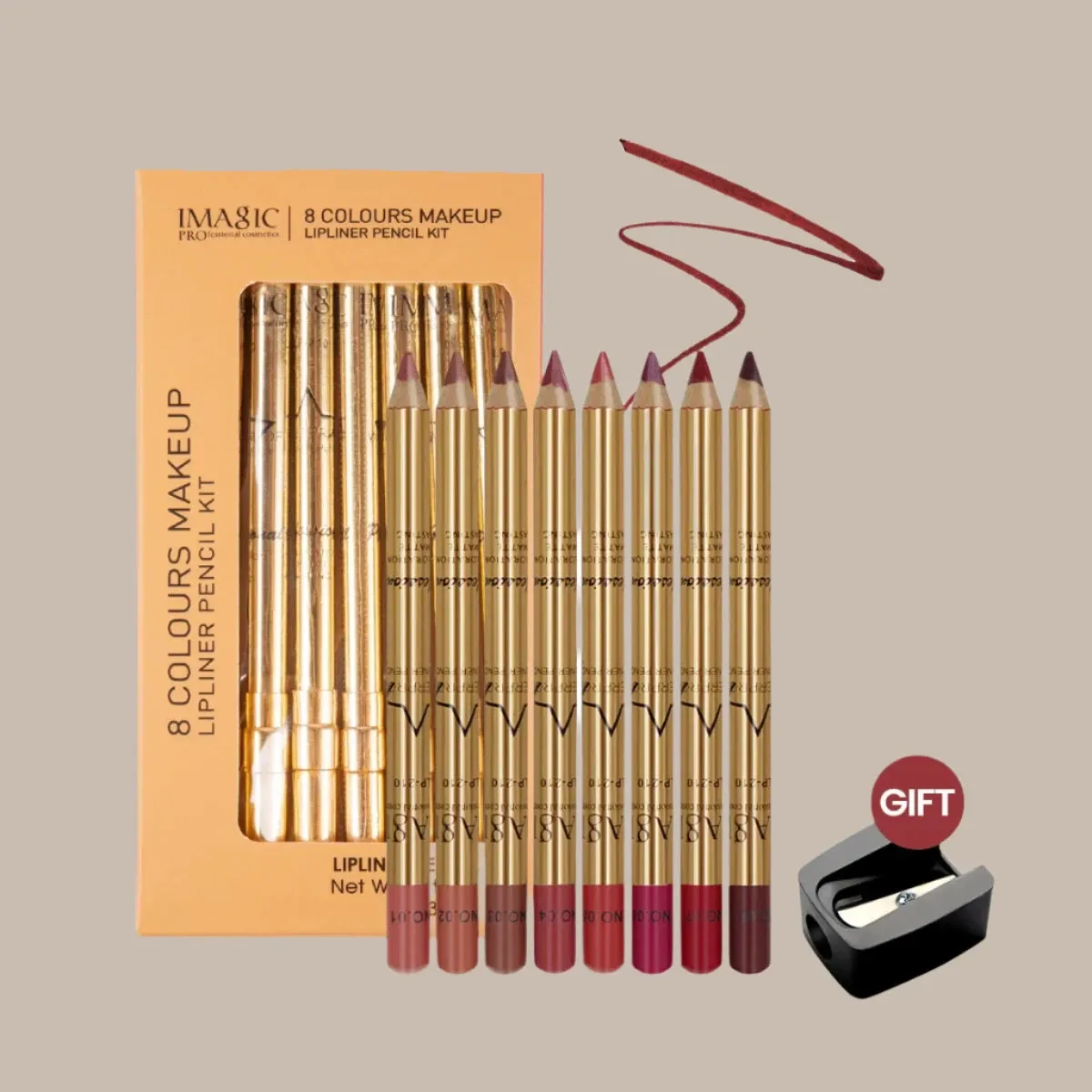 8 Colors Lip Liner Pencil