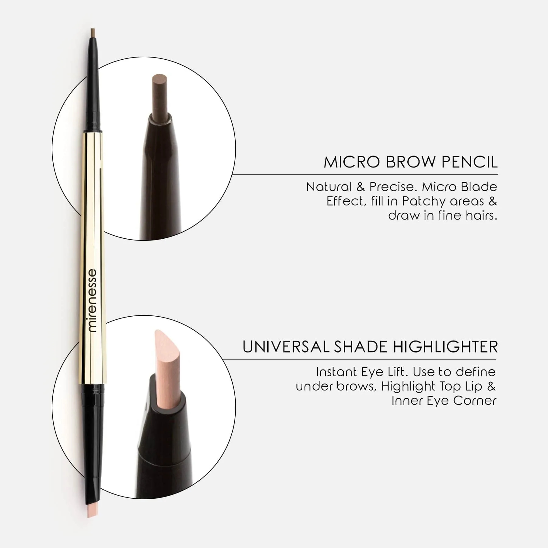 All Day Micro Brow Pencil   Shaping Mascara 3.Cappuccino