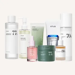 [ANUA] ANUA PERFECT CLEANSING SET AND BASIC COSMETICS 8 Bundle