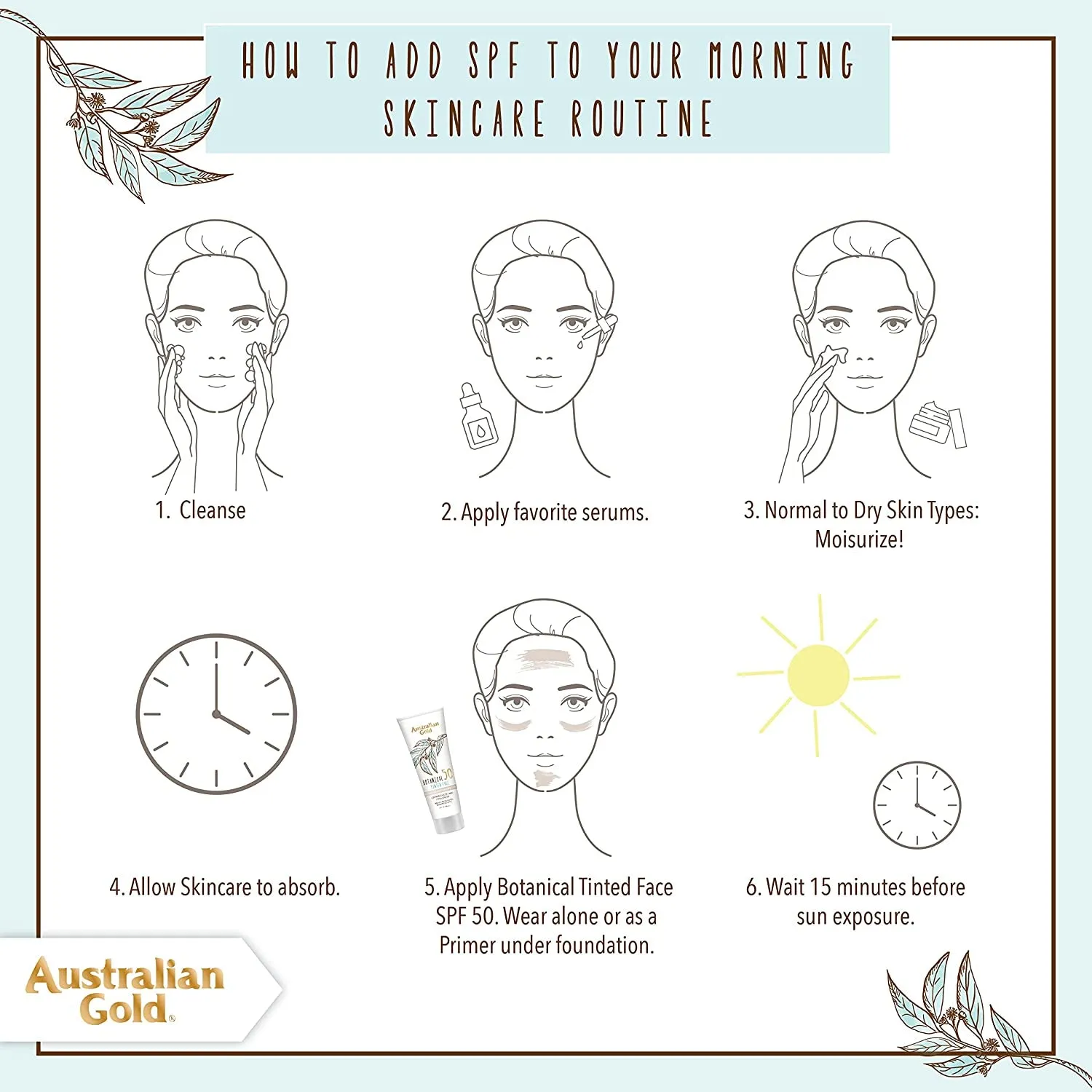 Australian Gold Botanical Tinted Mineral Sunscreen SPF 50 - Non-Chemical, Matte Finish - 3 FL Oz