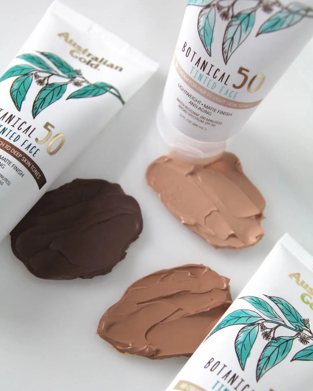 Australian Gold Botanical Tinted Mineral Sunscreen SPF 50 - Non-Chemical, Matte Finish - 3 FL Oz