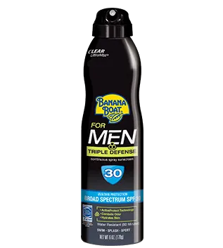 Banana Boat For Men Clear Ultra Mist SPF30 6 oz