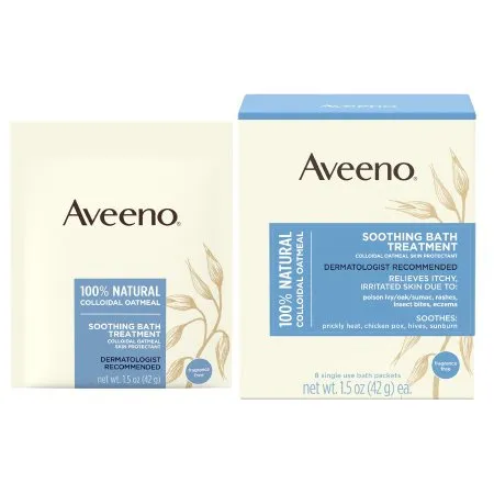 Bath Additive Aveeno® 1.5 oz. Individual Packet Unscented Powder - Johnson & Johnson Consumer  Mfr# 10381370036408