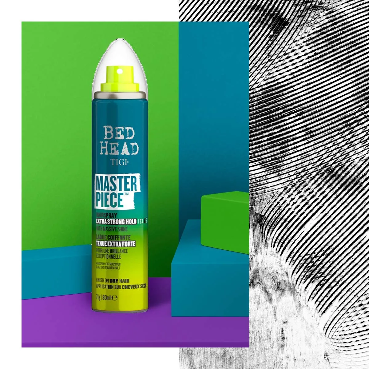 Bed Head TIGI Masterpiece Hair Spray with Extra Strong Hold & Glossy Finish, Controls Frizz Hair Setting Spray, Strong Hold Formula, 80 ml