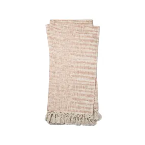 Blush Fringed Throw