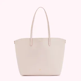 BLUSH LEATHER LARGE IVY TOTE BAG