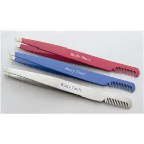 BODY TOOLZ  COMB-N-TWEEZ-SILVER