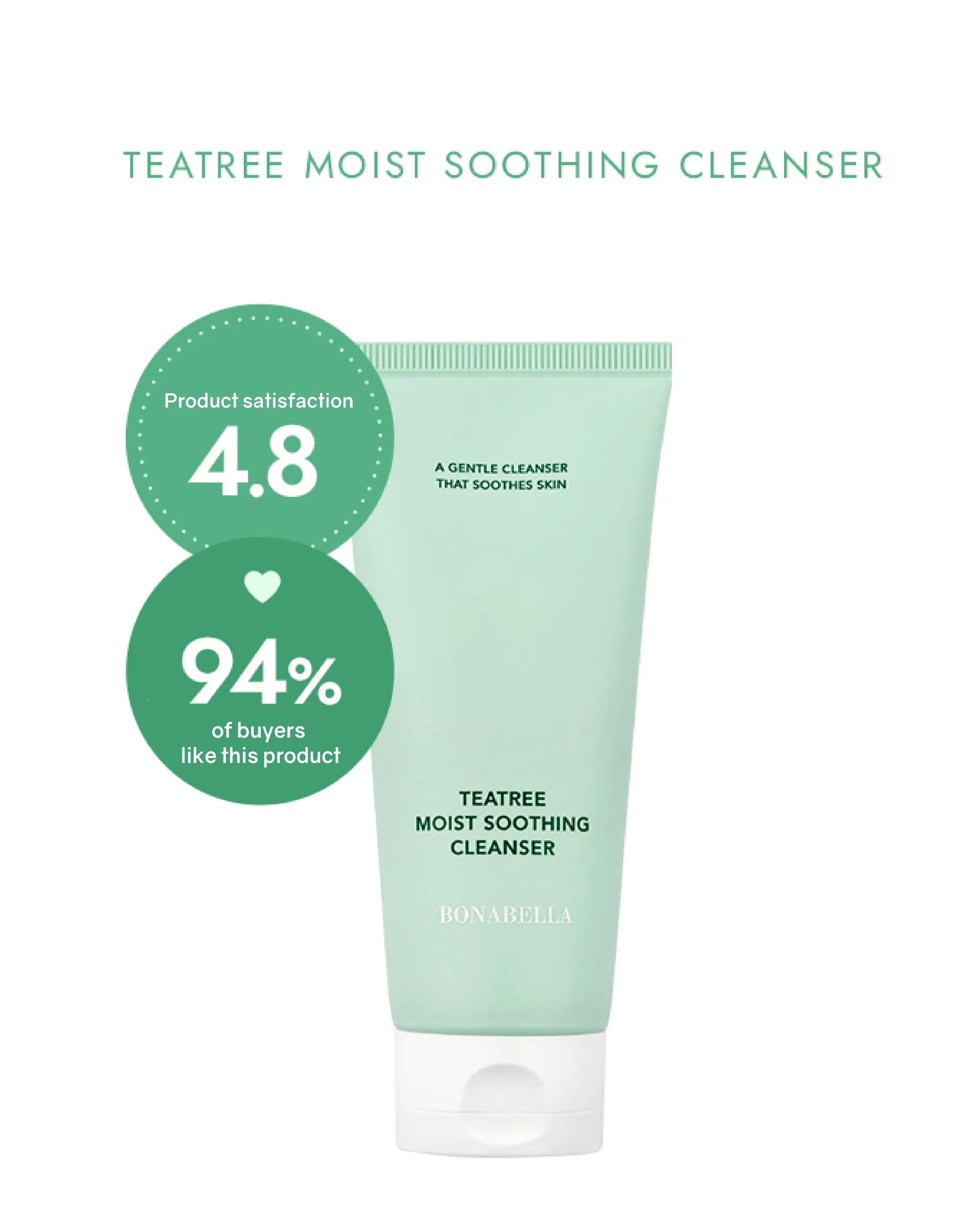 Bonabella Teatree Moist Soothing Cleanser