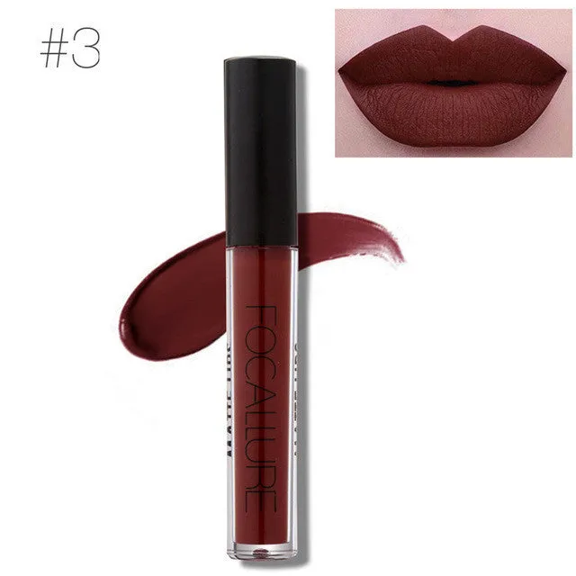 Brand Lip Makeup Long Lasting Lips Matte Lipstick Nude Cosmetic Moistourzing Lip Tint Tattoo Matte Liquid Lip Gloss Make Up
