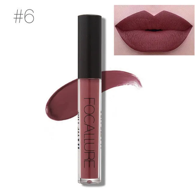 Brand Lip Makeup Long Lasting Lips Matte Lipstick Nude Cosmetic Moistourzing Lip Tint Tattoo Matte Liquid Lip Gloss Make Up