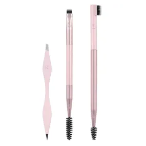 Brow Shaping Set pędzelek do brwi   grzebyk do brwi   pęseta
