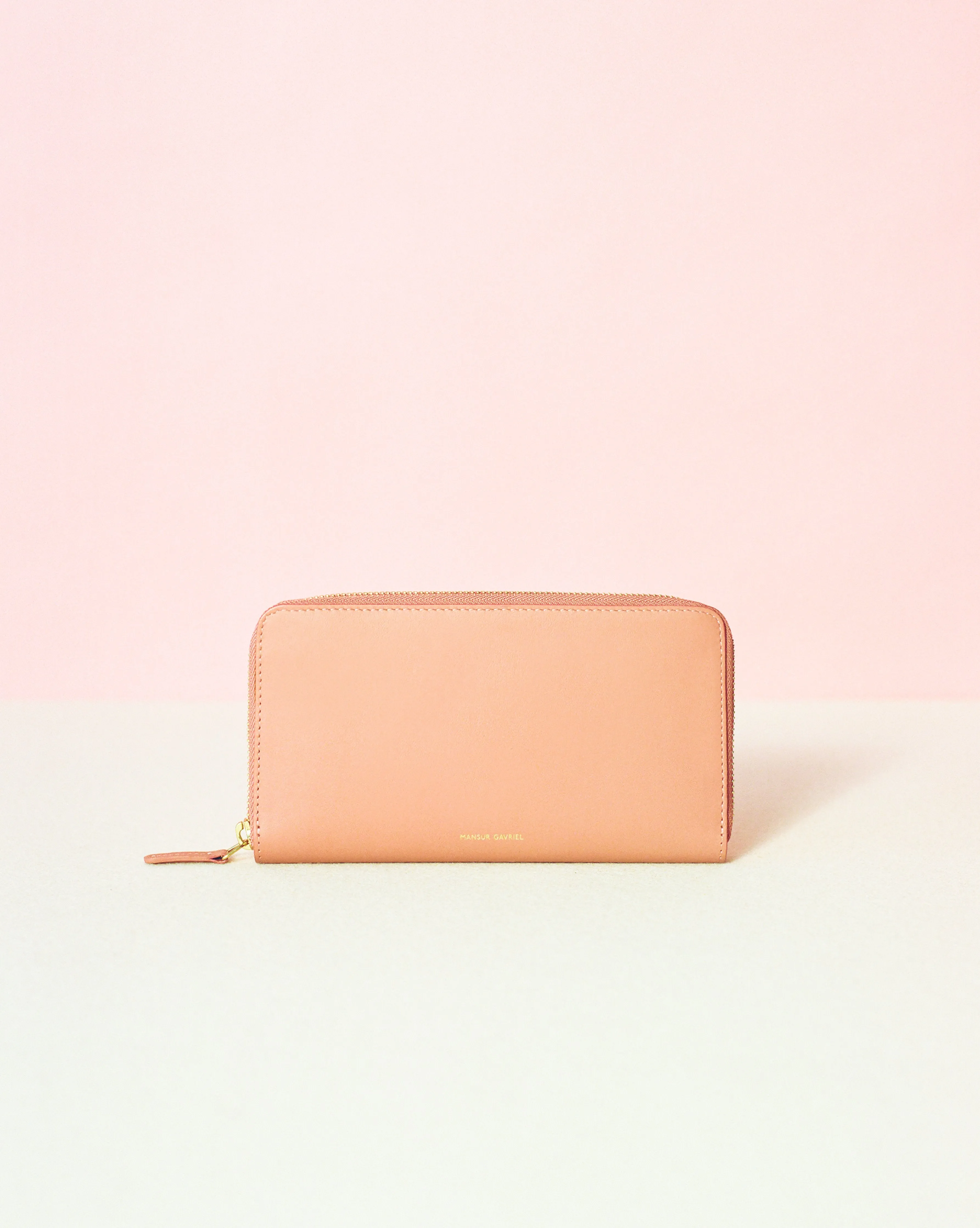 Calf Continental Wallet - Blush