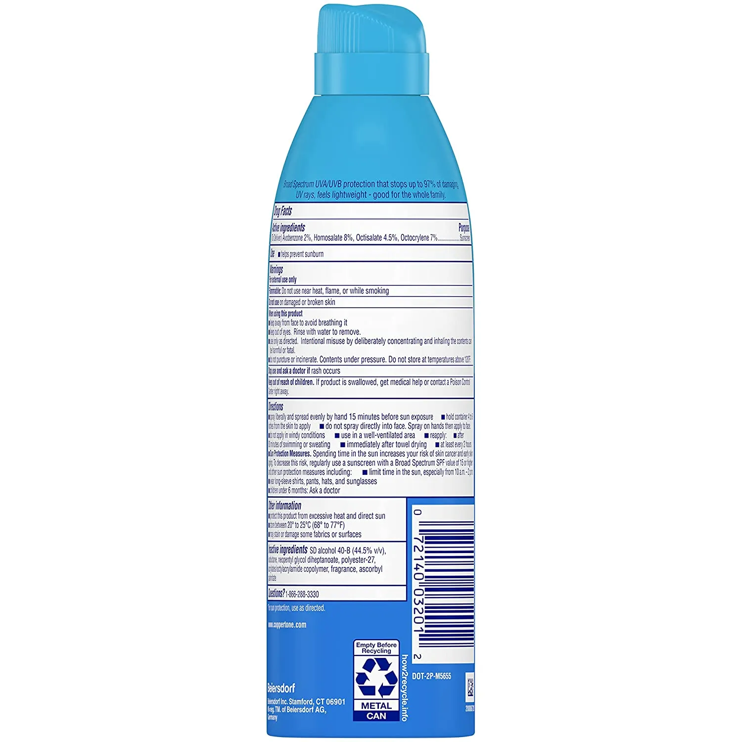 COPPERTONE COMPLETE SPF50 SPRAY 5.5 Oz