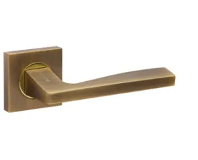DOOR HANDLE ROCK KM AB/GP-7, BRONZE/POLISHED GOLD