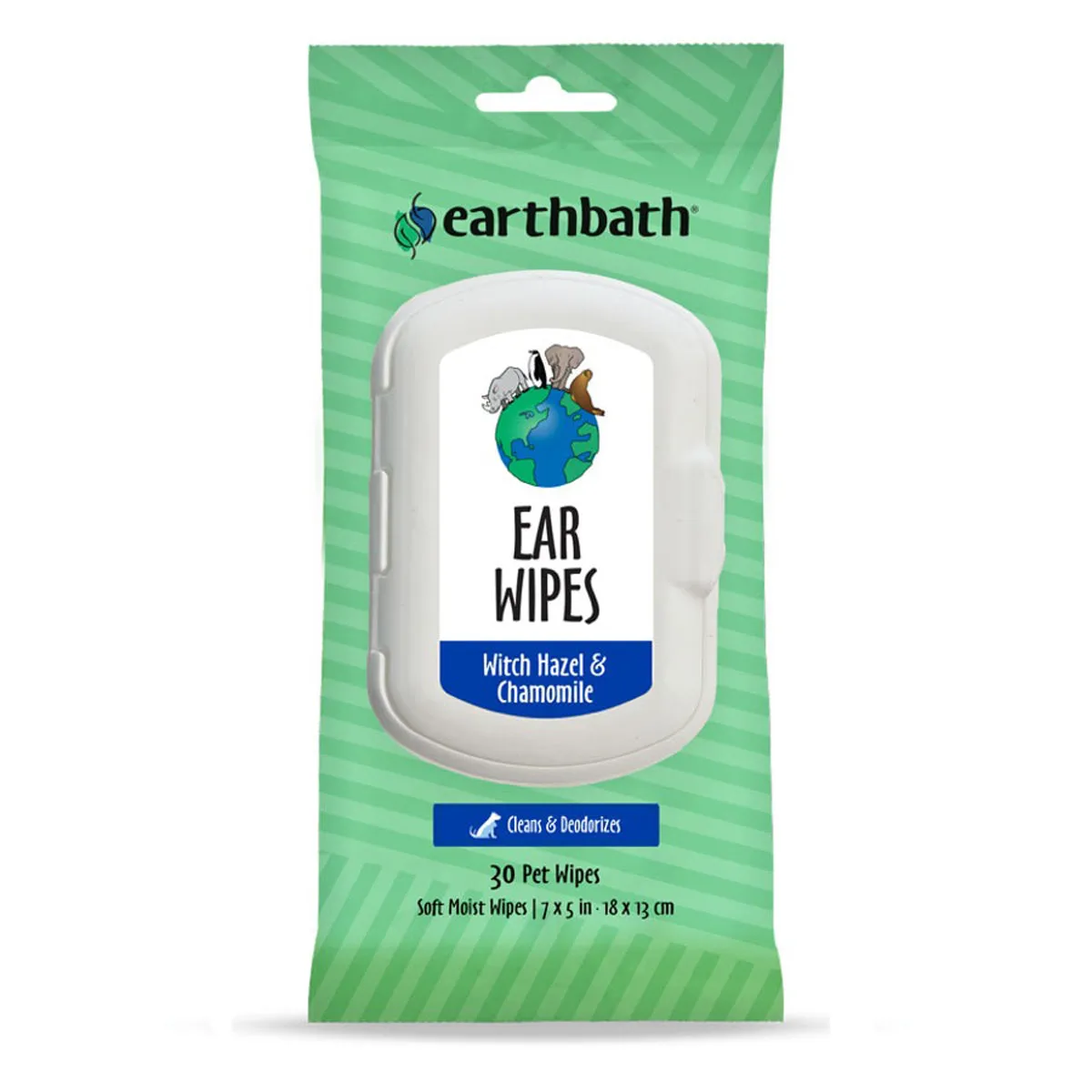 Earthbath Ear Wipes Chamomile & Hazel 30Ct