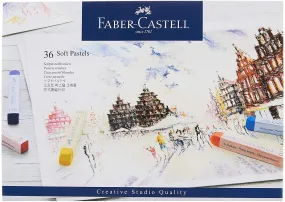 FABER-CASTELL Creative Studio Soft Pastels Full Length - (Pack of 36)