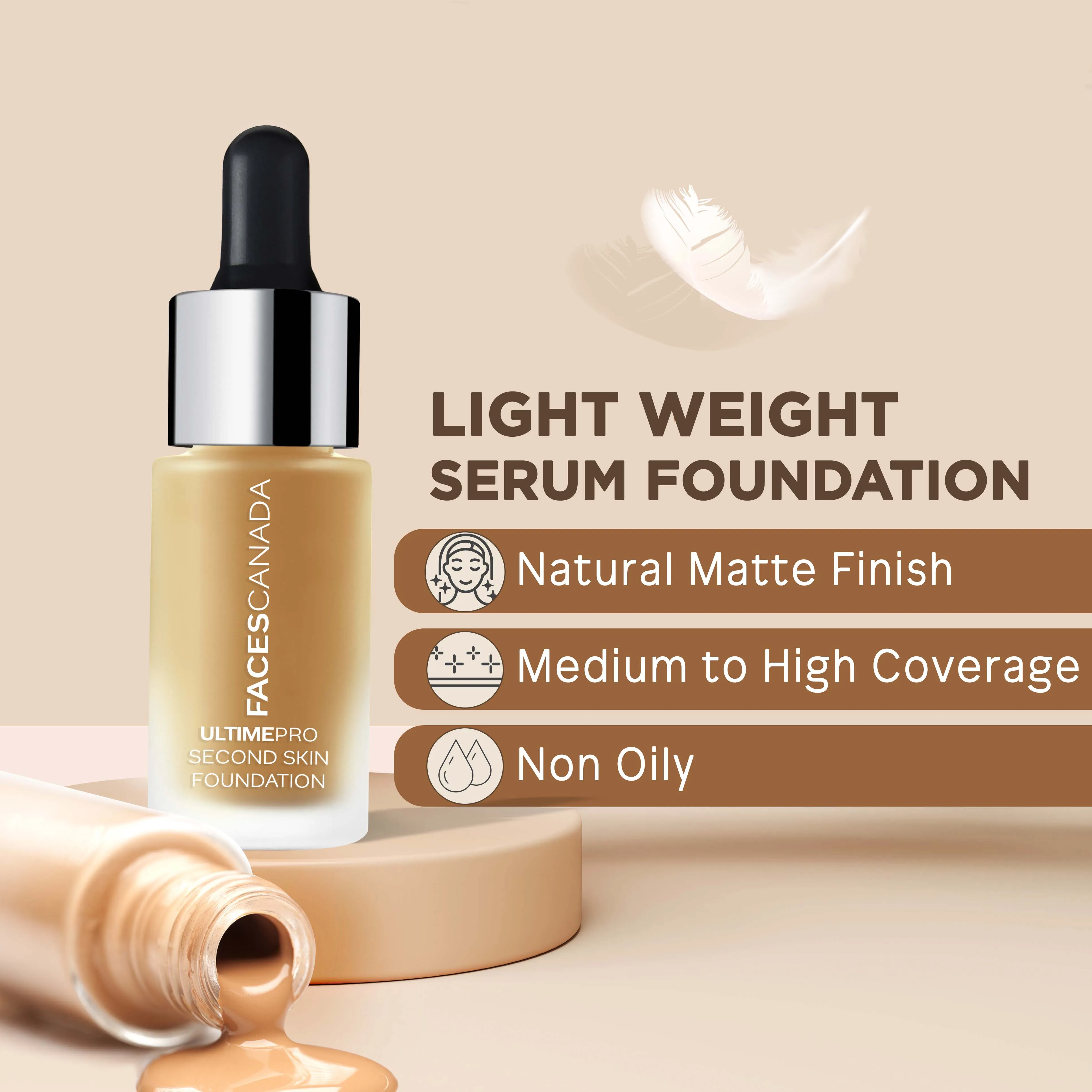Faces Canada UltimePro Second Skin Foundation Soft Sand 041 (15 ml)