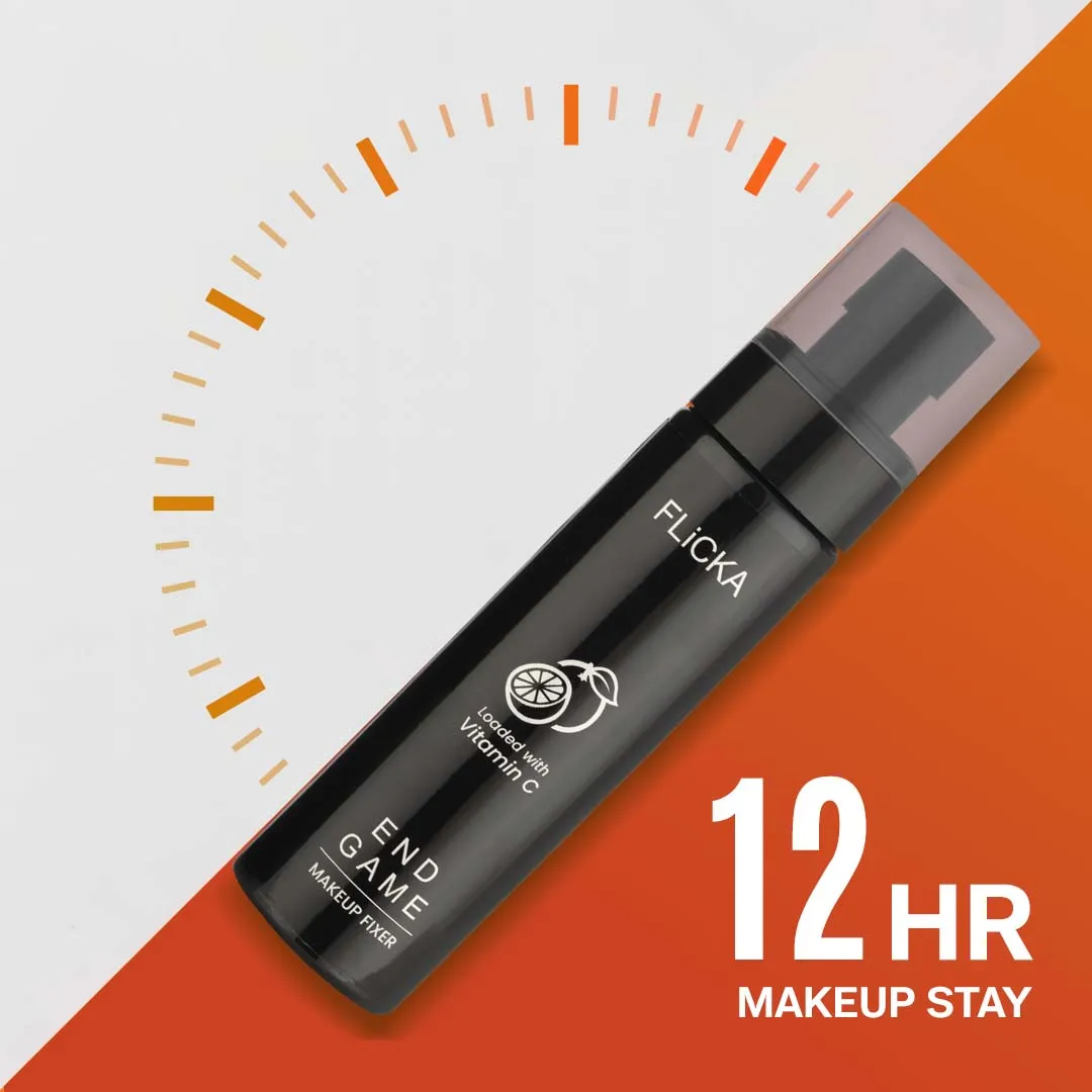 Flicka Cosmetics End Game Makeup Fixer - The Ultimate Vitamin C-Infused Setting Spray