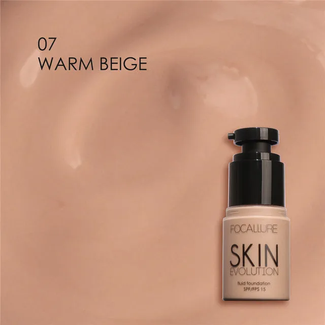 FOCALLURE Face Foundation Makeup Base Liquid Foundation BB Cream Concealer Whitening Moisturizer Oil-control Maquiagem