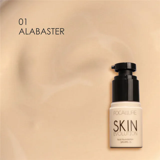 FOCALLURE Face Foundation Makeup Base Liquid Foundation BB Cream Concealer Whitening Moisturizer Oil-control Maquiagem