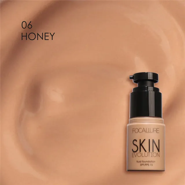 FOCALLURE Face Foundation Makeup Base Liquid Foundation BB Cream Concealer Whitening Moisturizer Oil-control Maquiagem