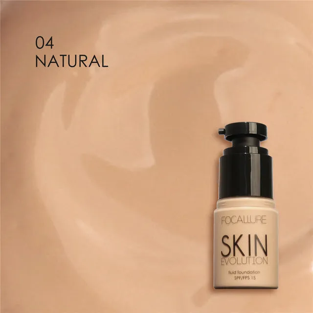FOCALLURE Face Foundation Makeup Base Liquid Foundation BB Cream Concealer Whitening Moisturizer Oil-control Maquiagem