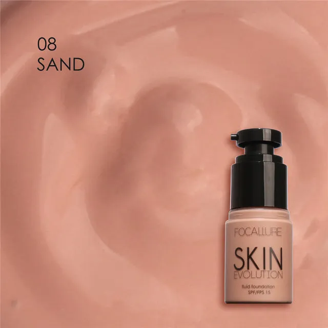 FOCALLURE Face Foundation Makeup Base Liquid Foundation BB Cream Concealer Whitening Moisturizer Oil-control Maquiagem
