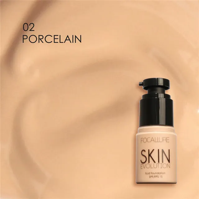 FOCALLURE Face Foundation Makeup Base Liquid Foundation BB Cream Concealer Whitening Moisturizer Oil-control Maquiagem
