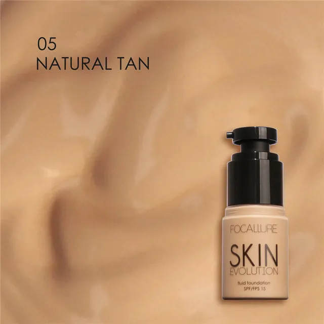 FOCALLURE Face Foundation Makeup Base Liquid Foundation BB Cream Concealer Whitening Moisturizer Oil-control Maquiagem