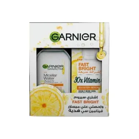 Garnier Fast Bright Serum -30ml   Garnier Vitamin C Micellar Water - 100ml
