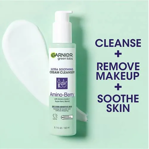 GARNIER Green Labs Amino-Berry ultra soothing Cream Cleanser