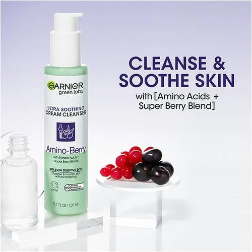 GARNIER Green Labs Amino-Berry ultra soothing Cream Cleanser