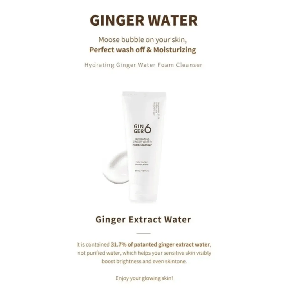 GINGER6 Hydrating Foam cleanser 150ml