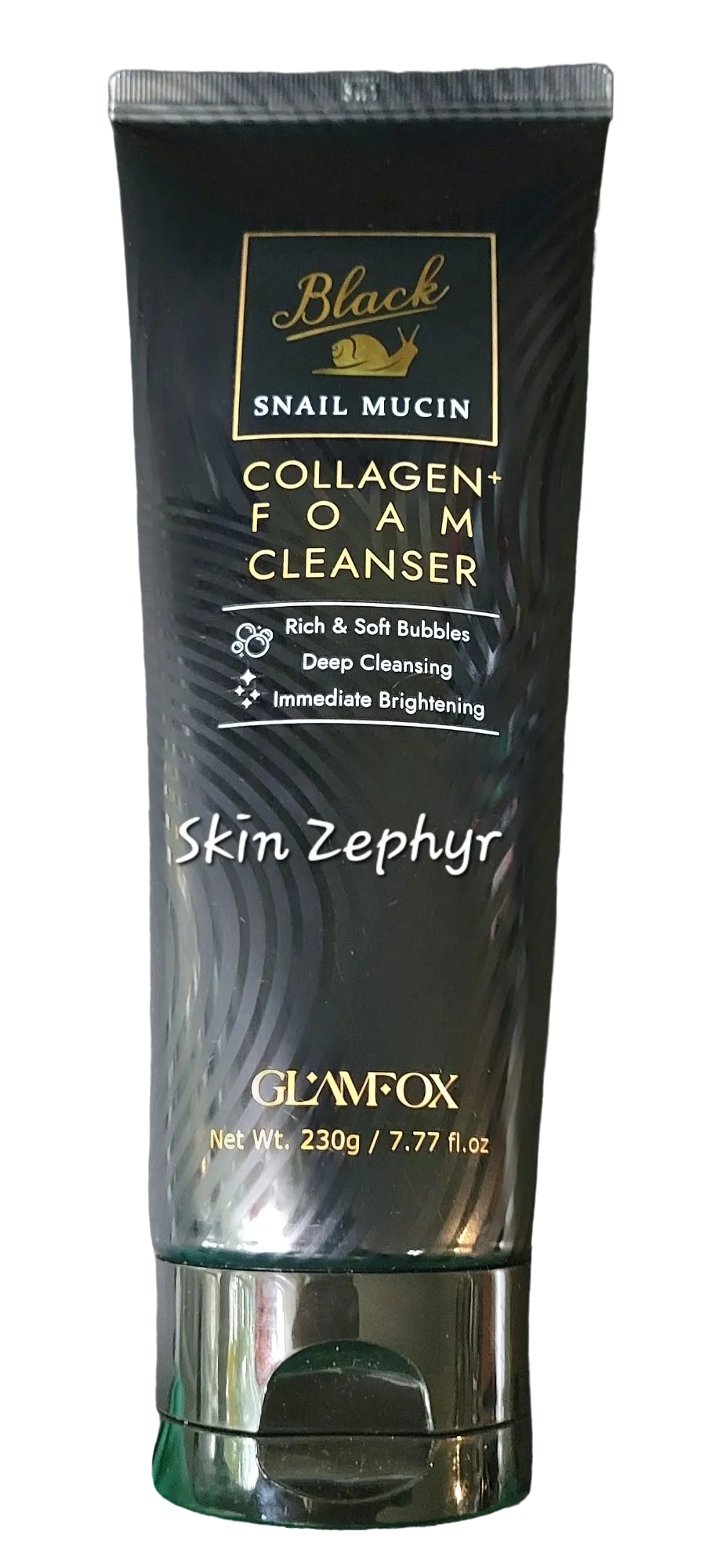 Glamfox Black Mucin Collagen Foam Cleanser