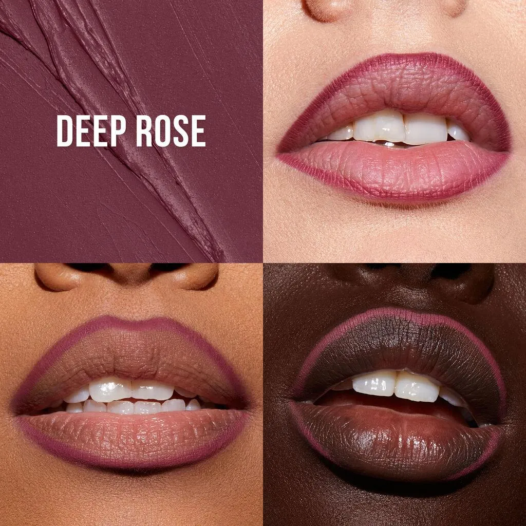 Huda Beauty Lip Liner Lip Contour 2.0 Automatic Matte Lip Pencil (Deep Rose)