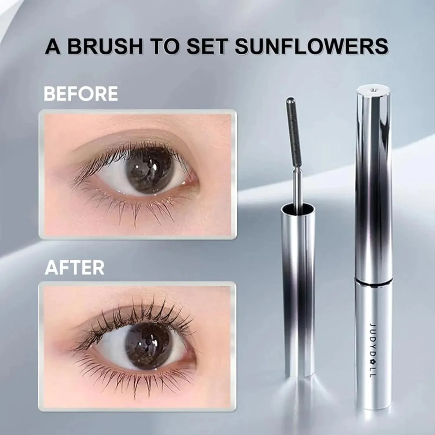 Judydoll - 3D Curling Eyelash Iron Mascara - Curly 01 Black