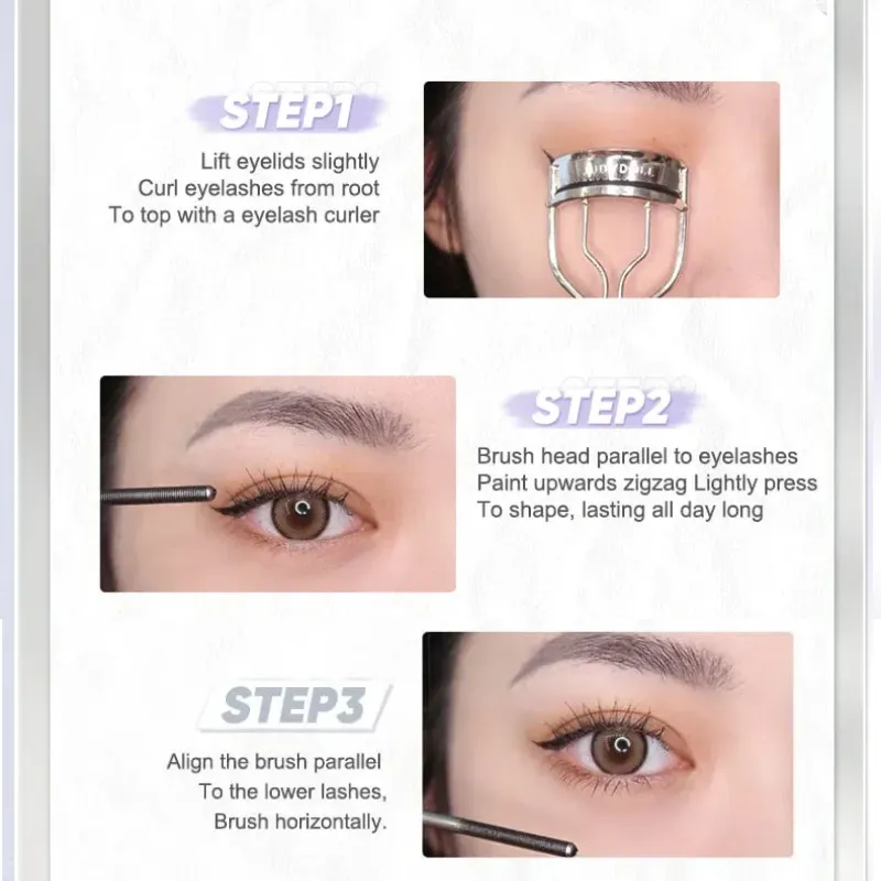 Judydoll - 3D Curling Eyelash Iron Mascara - Curly 01 Black
