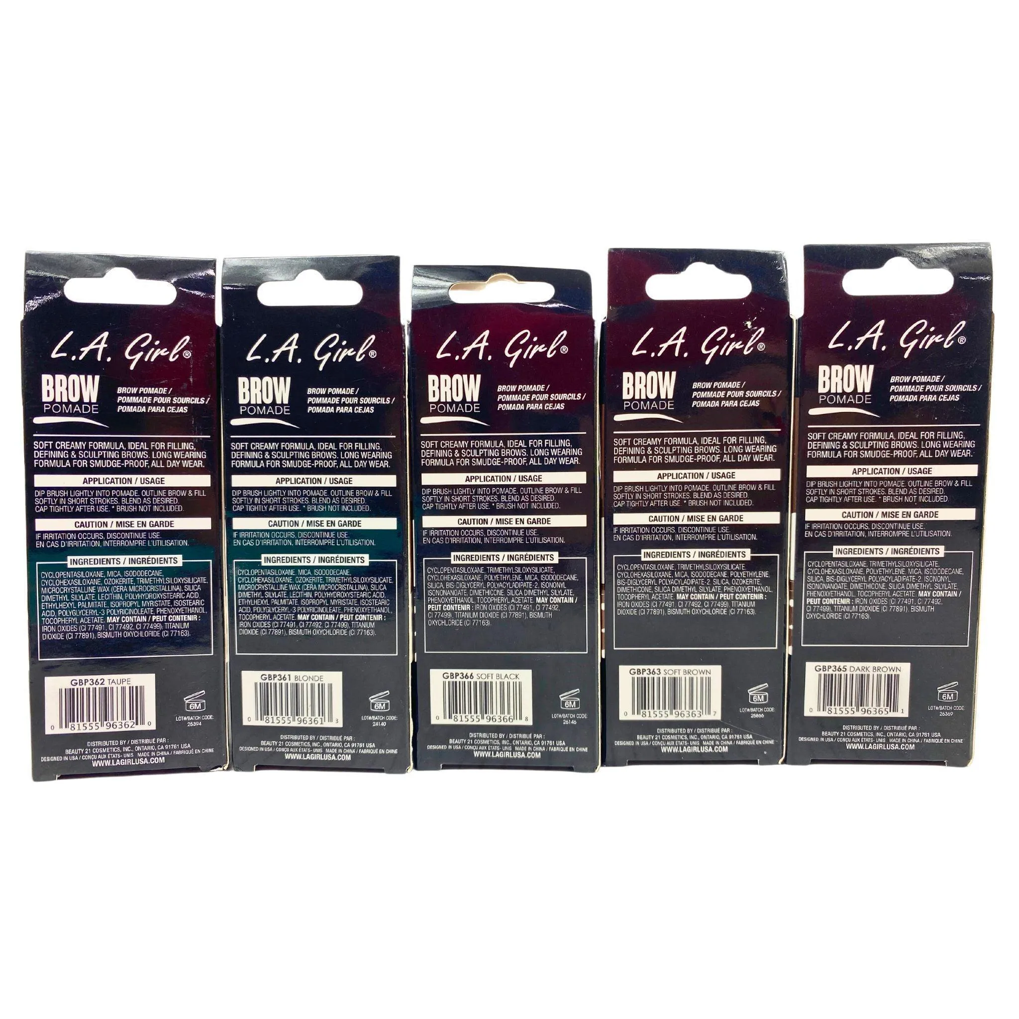 L.A.Girl Brow Pomade Sulpt & Define Brows 0.11OZ  (80 Pcs Lot)