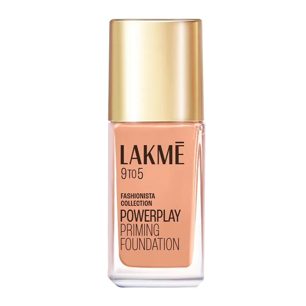Lakmē 9to5 Powerplay Priming Foundation, C100 Cool Ivory - 25ml