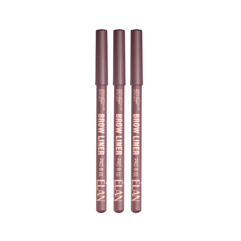 ÉLAN - Powder Eyebrow Pencil «Brow Liner Pro» B 01 Medium brown (Wholesale 3 pack, RRP $20.95 Each)