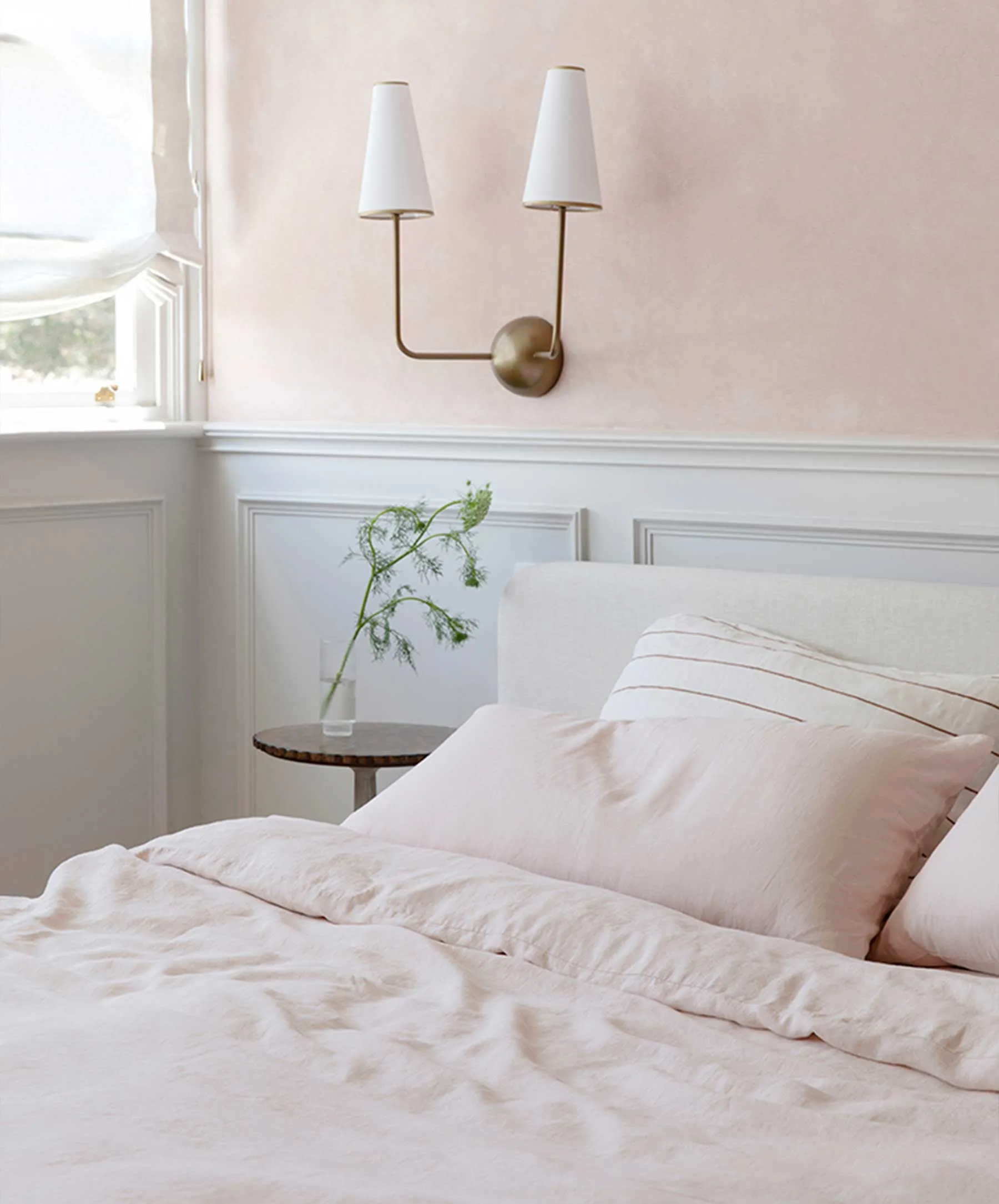 Linen Sheet Set with Pillowcases - Blush