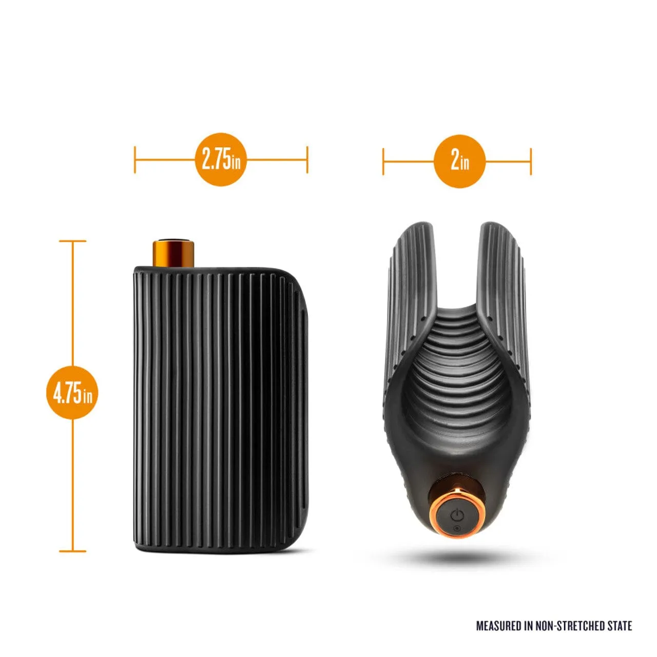 M-Elite Platinum Wrapt - Silicone Penis Vibrator & Stroker