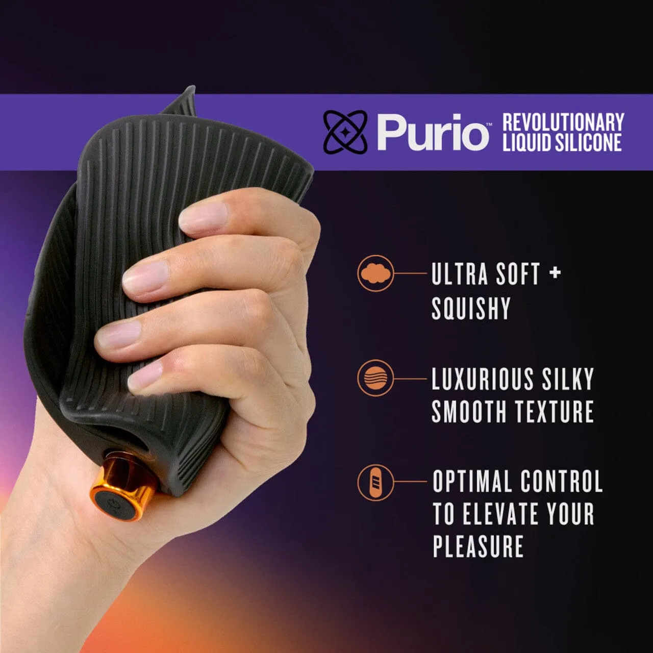 M-Elite Platinum Wrapt - Silicone Penis Vibrator & Stroker